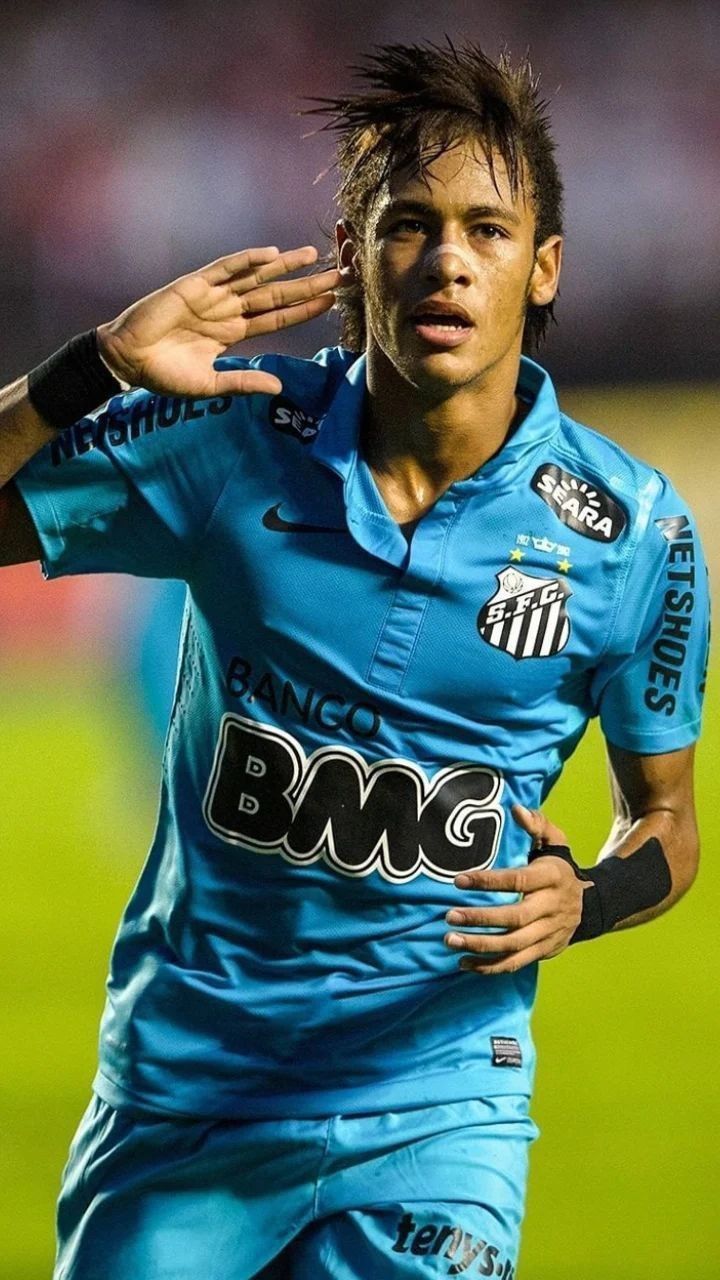 Neymar Santos comemoracao