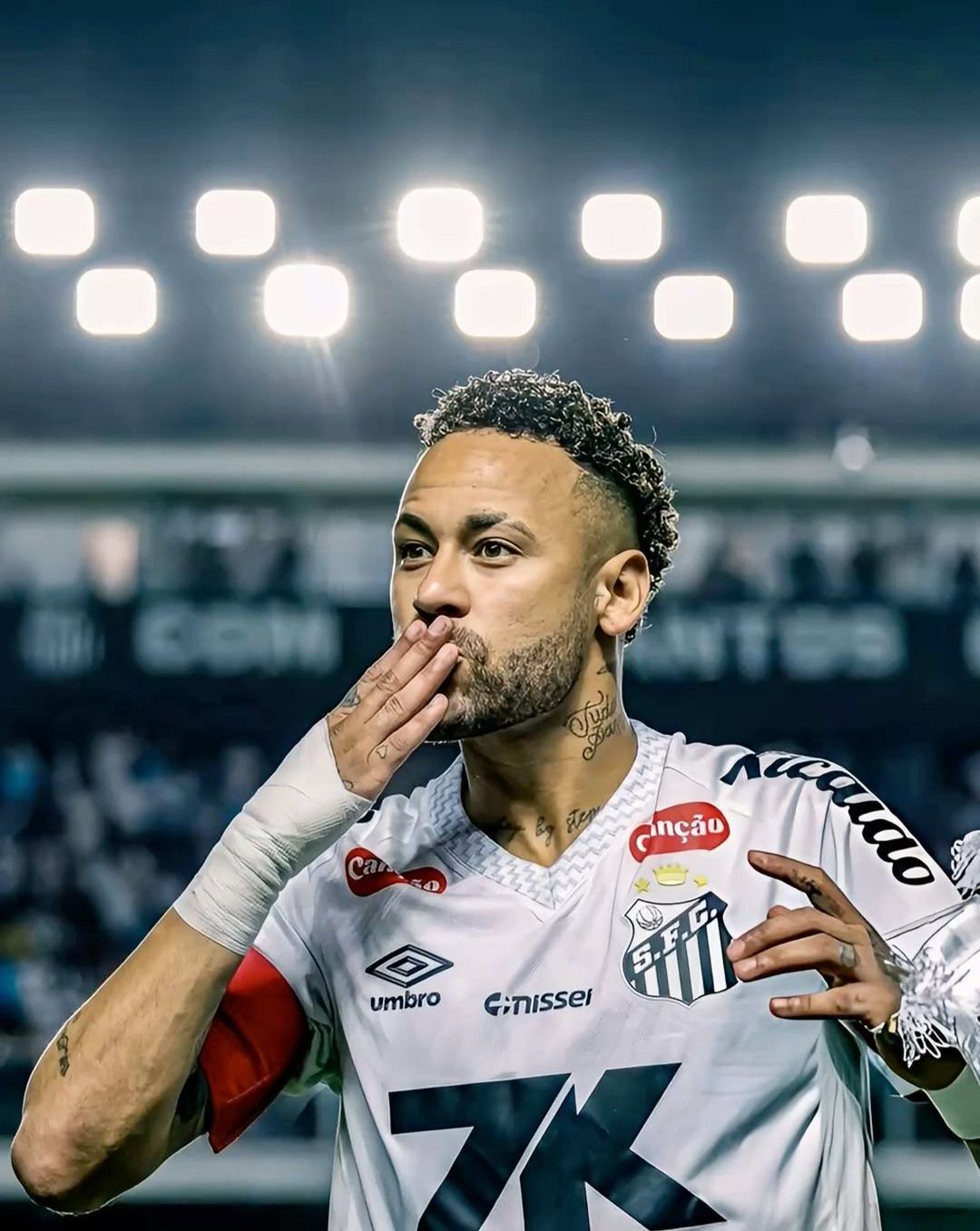 Neymar Santos retorno torcida